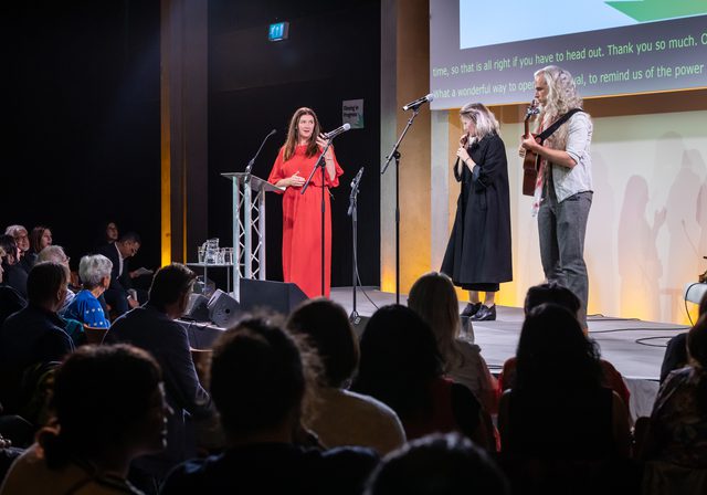 Photo from Opening Night Gala 2025 with Jenny Niven on stage