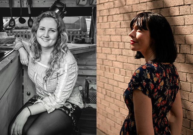 Author photos of Doireann Ní Ghríofa and Daisy Johnson