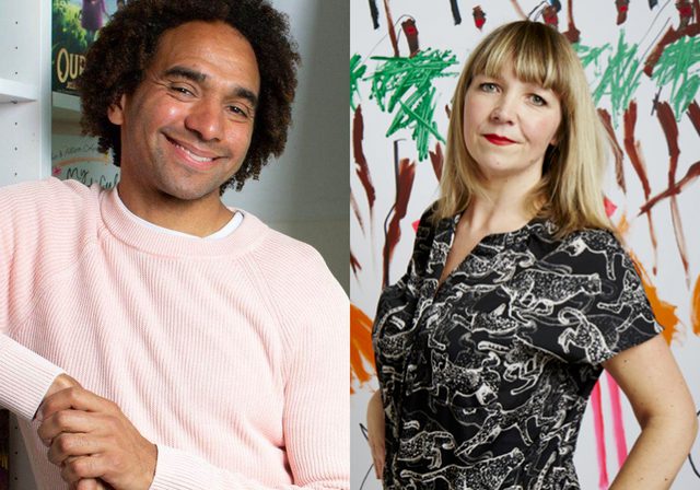 Author photos of Joseph Coelho and Fiona Lumbers