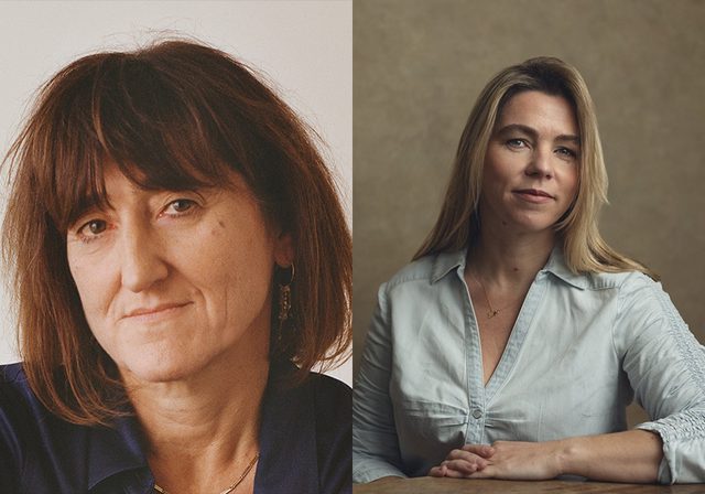 Author photos of Beeban Kidron and Sarah Wynn Williams