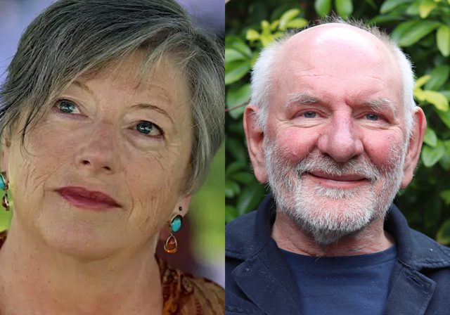 Author photos of Vona Groarke & Tom Pow
