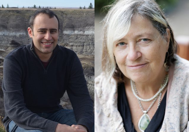 Author photos of Steve Brusatte & Jackie Morris