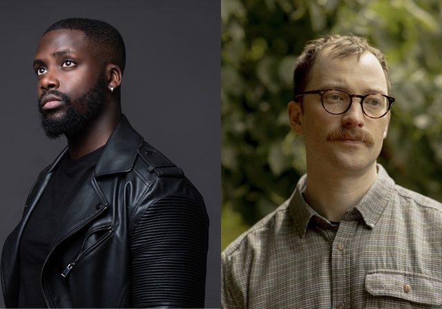 Author photos of Jem Calder & Derek Owusu
