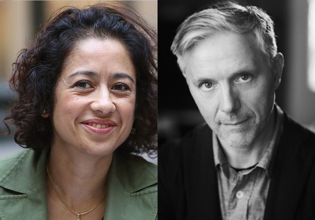 Author photos of Samira Ahmed & Ian Leslie