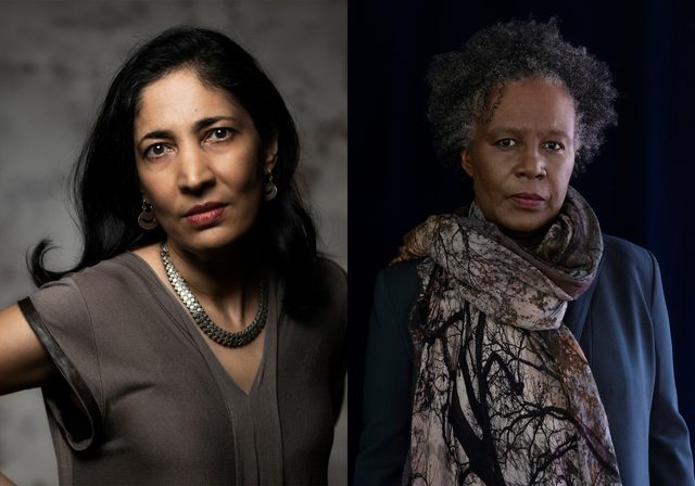 Author photos of Kiran Desai & Claudia Rankine