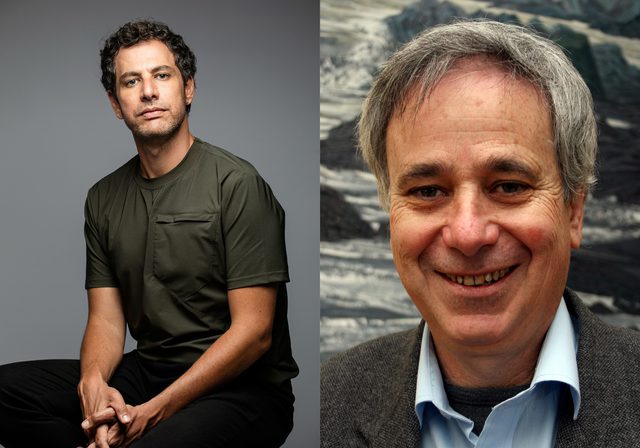 Author photos of Tareq Baconi & Ilan Pappe