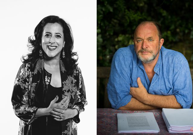 Author photos of Anita Anand & William Dalrymple
