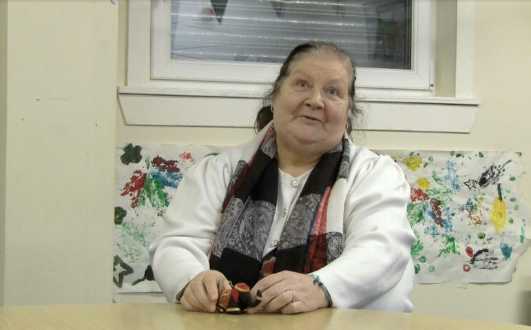 Person sat at a table