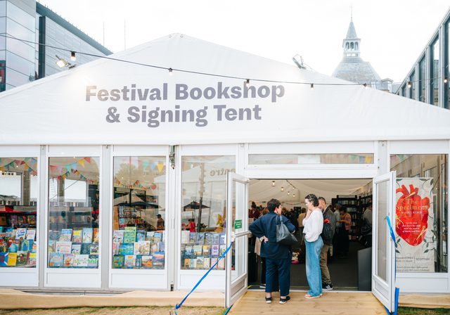 Exterior of Book Festival bookshop