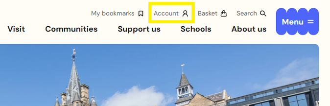 Screenshot of top menu of edbookfest.co.uk